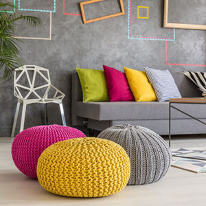 Colourful Poufs