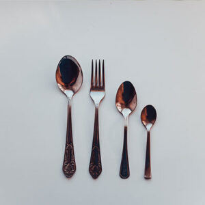 Vintage Finish Four Piece Set Flatware