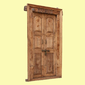 Decorative Door in Burnt Distress Finish