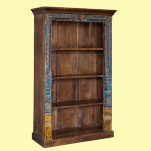 Side Cabinet in Dark Stain with Color Distressing